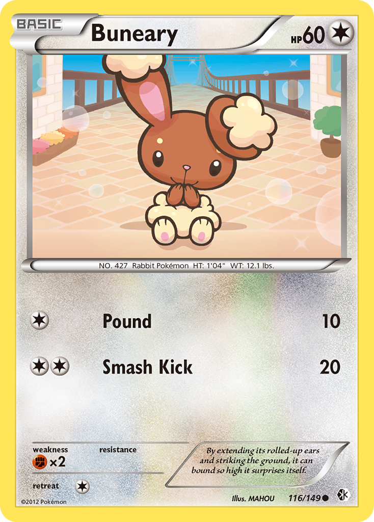 Buneary (116/149) [Black & White: Boundaries Crossed] | Jomio and Rueliete's Cards and Comics