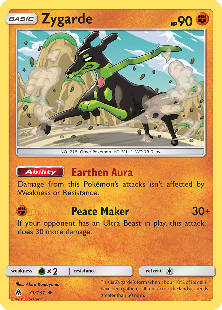 Zygarde (71/131) [Sun & Moon: Forbidden Light] | Jomio and Rueliete's Cards and Comics