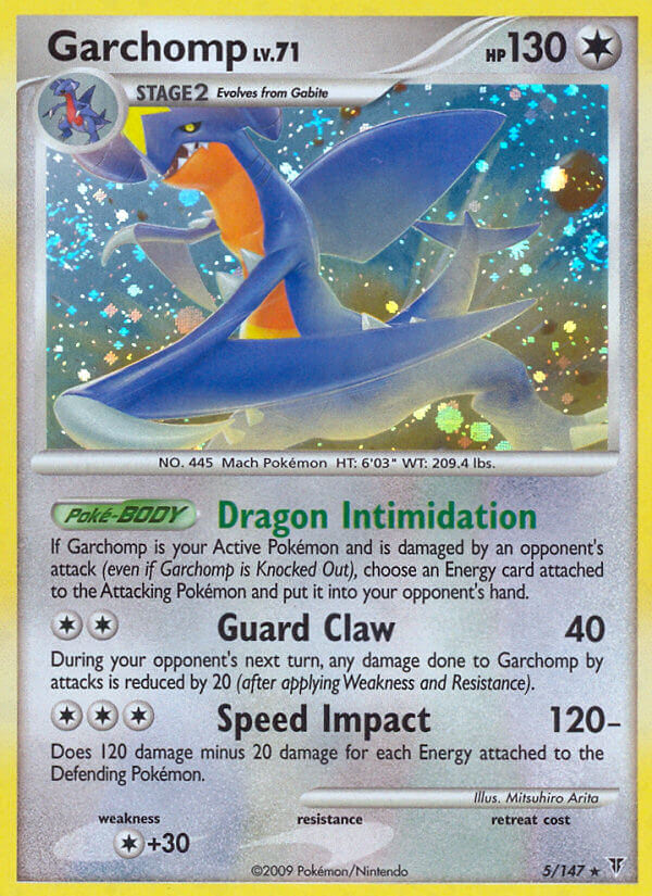 Garchomp (5/147) (Cracked Ice Holo) (Theme Deck Exclusive) [Platinum: Supreme Victors] | Jomio and Rueliete's Cards and Comics