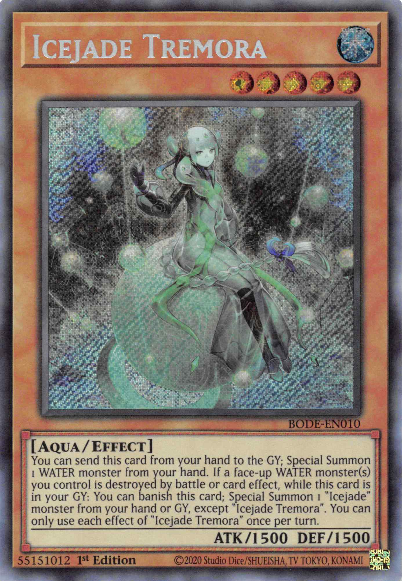 Icejade Tremora [BODE-EN010] Secret Rare | Jomio and Rueliete's Cards and Comics