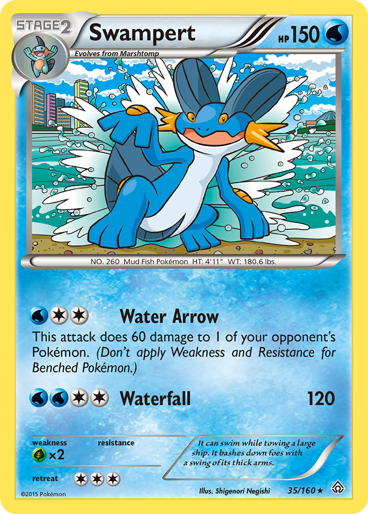 Swampert (35/160) [XY: Primal Clash] | Jomio and Rueliete's Cards and Comics