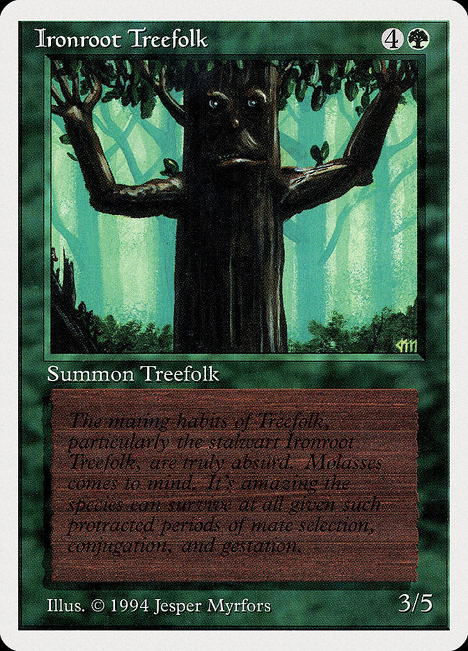 Ironroot Treefolk [Summer Magic / Edgar] | Jomio and Rueliete's Cards and Comics