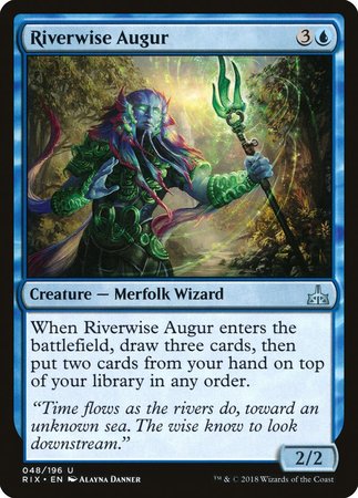 Riverwise Augur [Rivals of Ixalan] | Jomio and Rueliete's Cards and Comics