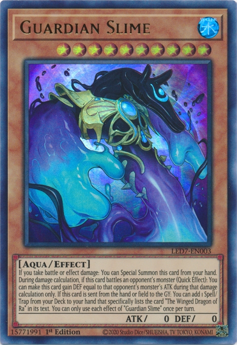 Guardian Slime [LED7-EN003] Ultra Rare | Jomio and Rueliete's Cards and Comics