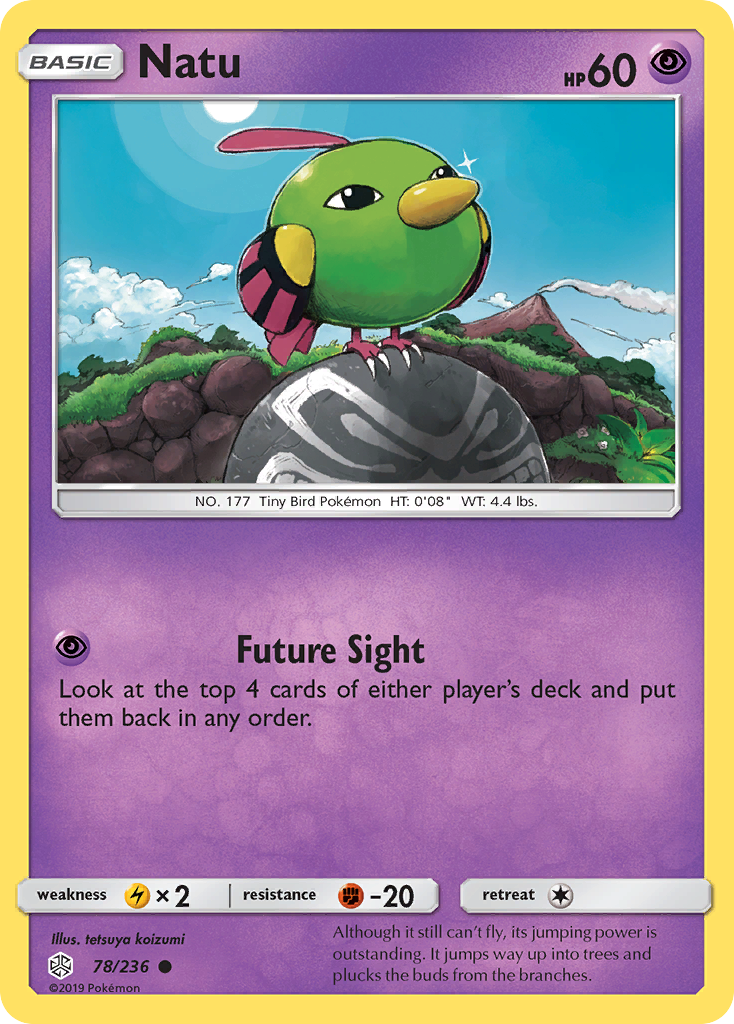 Natu (78/236) [Sun & Moon: Cosmic Eclipse] | Jomio and Rueliete's Cards and Comics