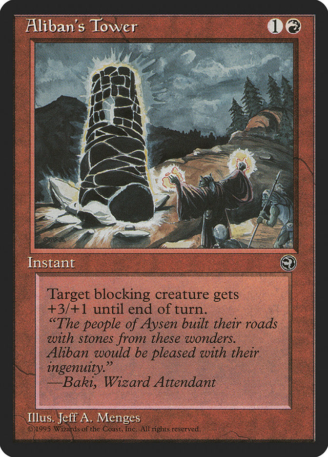 Aliban's Tower (Baki Flavor Text) [Homelands] | Jomio and Rueliete's Cards and Comics