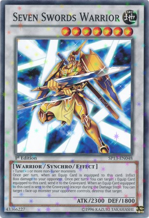 Seven Swords Warrior [SP13-EN048] Starfoil Rare | Jomio and Rueliete's Cards and Comics