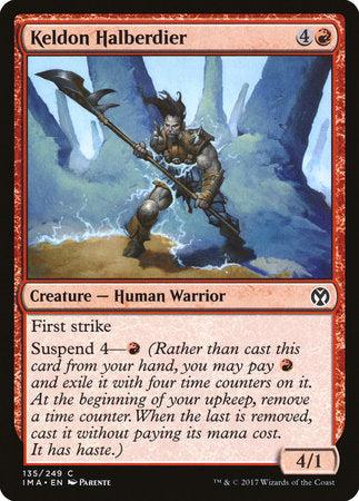 Keldon Halberdier [Iconic Masters] | Jomio and Rueliete's Cards and Comics