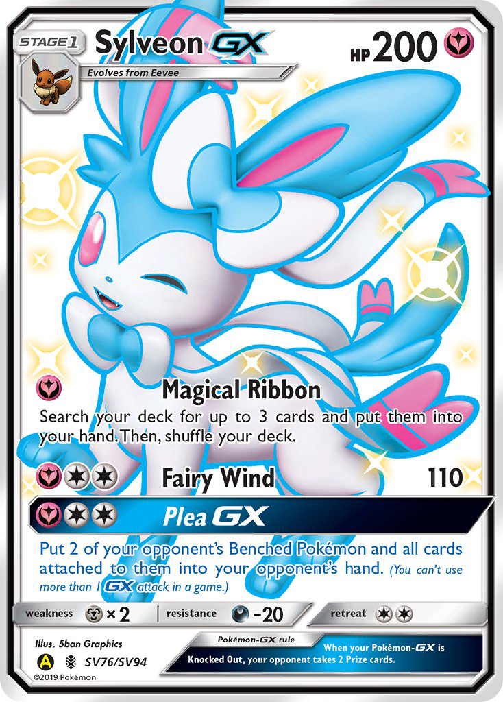 Sylveon GX (SV76/SV94) [Sun & Moon: Hidden Fates - Shiny Vault] | Jomio and Rueliete's Cards and Comics