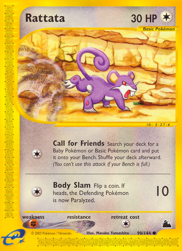 Rattata (90/144) [Skyridge] | Jomio and Rueliete's Cards and Comics