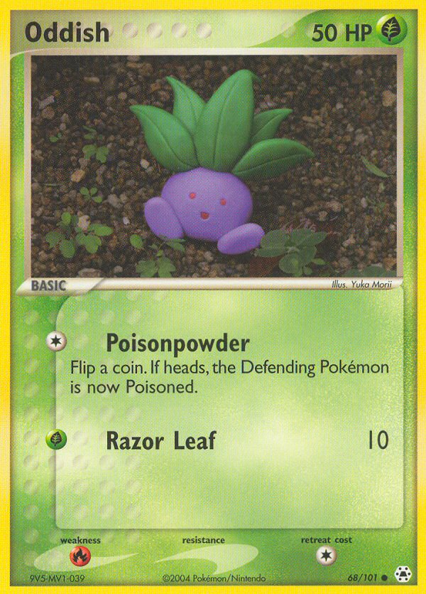 Oddish (68/101) [EX: Hidden Legends] | Jomio and Rueliete's Cards and Comics