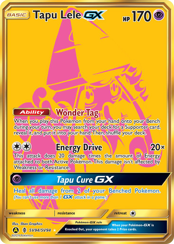 Tapu Lele GX (SV94/SV94) [Sun & Moon: Hidden Fates - Shiny Vault] | Jomio and Rueliete's Cards and Comics