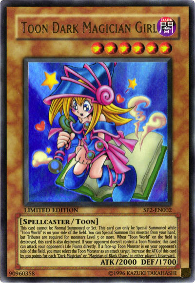 Toon Dark Magician Girl [SP2-EN002] Ultra Rare | Jomio and Rueliete's Cards and Comics