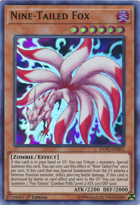 Nine-Tailed Fox [DUPO-EN031] Ultra Rare | Jomio and Rueliete's Cards and Comics