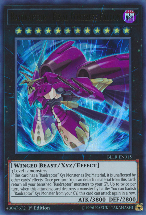 Raidraptor - Final Fortress Falcon [BLLR-EN015] Ultra Rare | Jomio and Rueliete's Cards and Comics