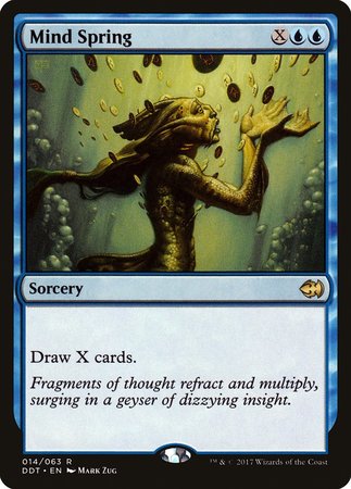 Mind Spring [Duel Decks: Merfolk vs. Goblins] | Jomio and Rueliete's Cards and Comics