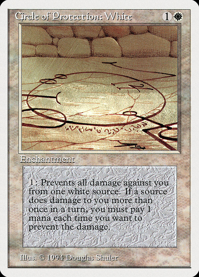 Circle of Protection: White [Summer Magic / Edgar] | Jomio and Rueliete's Cards and Comics