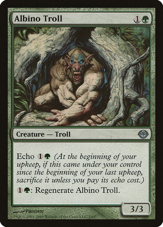 Albino Troll [Duel Decks: Garruk vs. Liliana] | Jomio and Rueliete's Cards and Comics