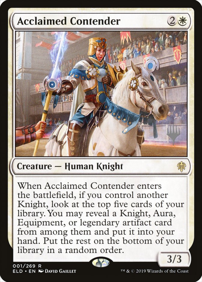Acclaimed Contender (Promo Pack) [Throne of Eldraine Promos] | Jomio and Rueliete's Cards and Comics