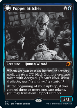 Poppet Stitcher // Poppet Factory [Innistrad: Double Feature] | Jomio and Rueliete's Cards and Comics