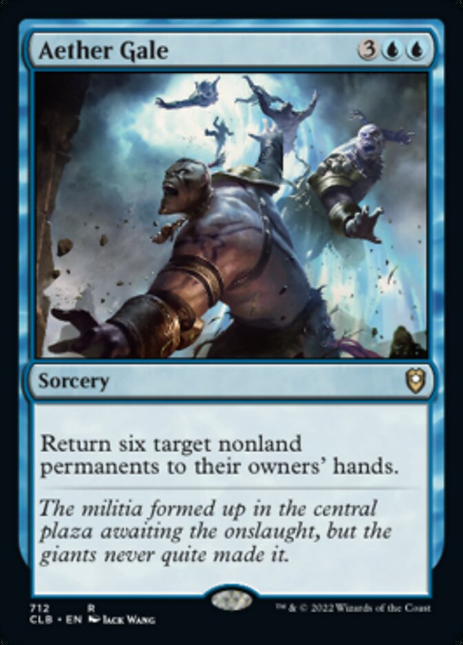 Aether Gale [Commander Legends: Battle for Baldur's Gate] | Jomio and Rueliete's Cards and Comics