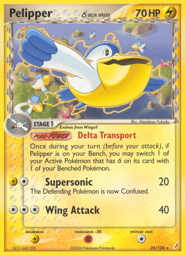 Pelipper(26/100) (Delta Species) [EX: Crystal Guardians] | Jomio and Rueliete's Cards and Comics