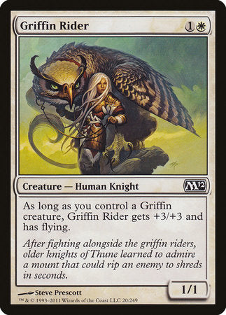 Griffin Rider [Magic 2012] | Jomio and Rueliete's Cards and Comics