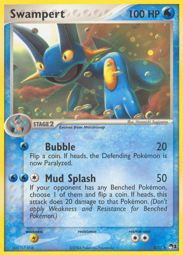 Swampert (5/17) [POP Series 1] | Jomio and Rueliete's Cards and Comics
