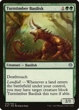 Turntimber Basilisk [Archenemy: Nicol Bolas] | Jomio and Rueliete's Cards and Comics