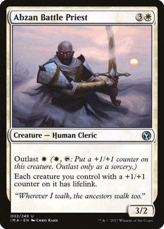 Abzan Battle Priest [Iconic Masters] | Jomio and Rueliete's Cards and Comics