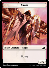 Bird // Angel (0002) Double-Sided Token [Ravnica Remastered Tokens] | Jomio and Rueliete's Cards and Comics