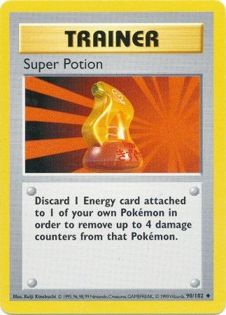 Super Potion (90/102) [Base Set Shadowless Unlimited] | Jomio and Rueliete's Cards and Comics