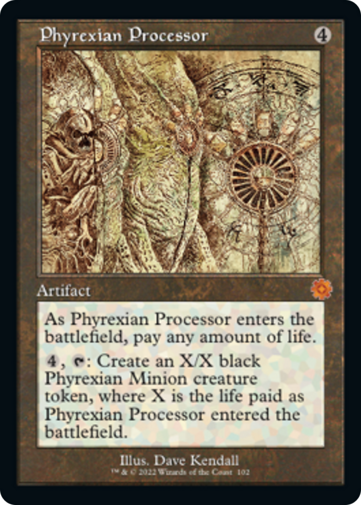 Phyrexian Processor (Retro Schematic) [The Brothers' War Retro Artifacts] | Jomio and Rueliete's Cards and Comics