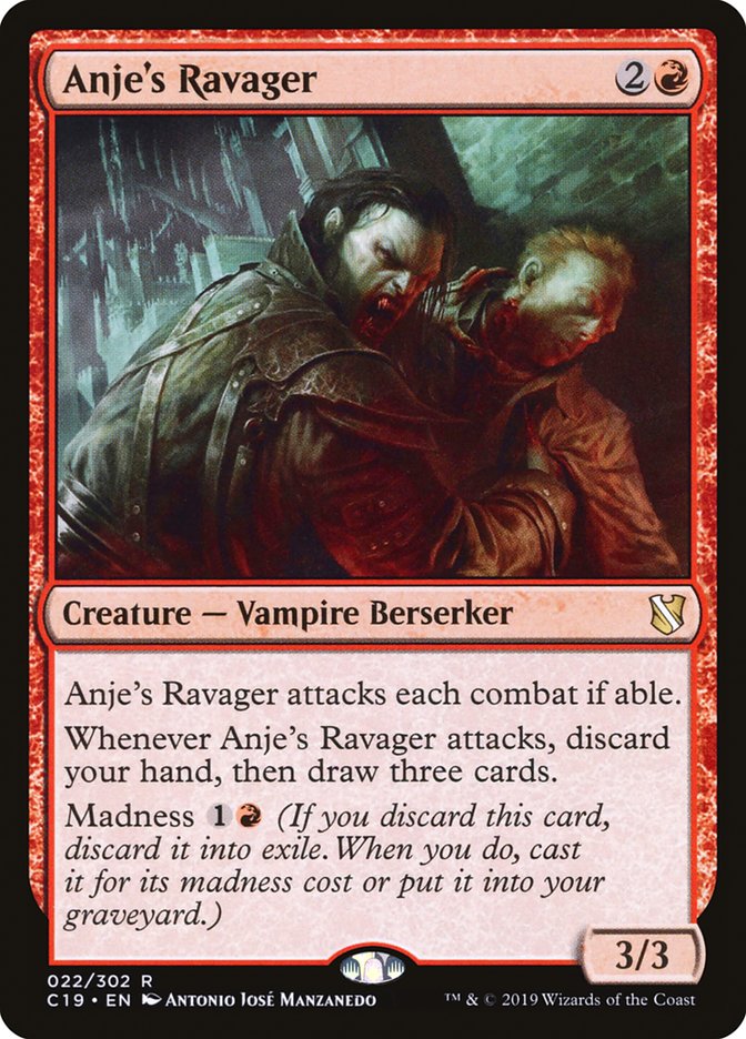 Anje's Ravager [Commander 2019] | Jomio and Rueliete's Cards and Comics