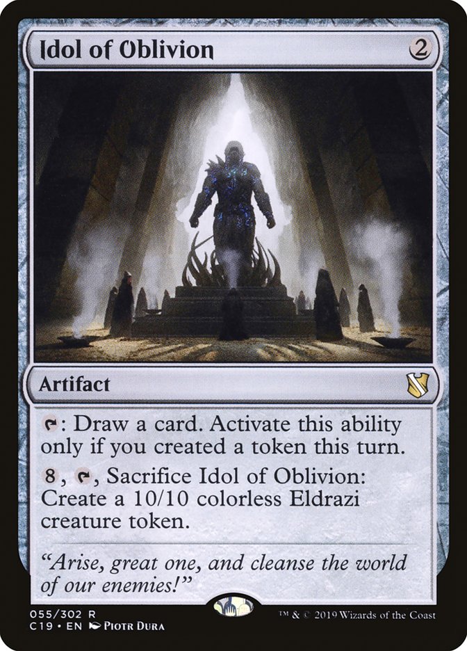 Idol of Oblivion [Commander 2019] | Jomio and Rueliete's Cards and Comics