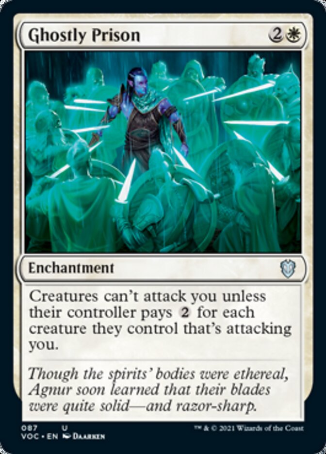 Ghostly Prison [Innistrad: Crimson Vow Commander] | Jomio and Rueliete's Cards and Comics