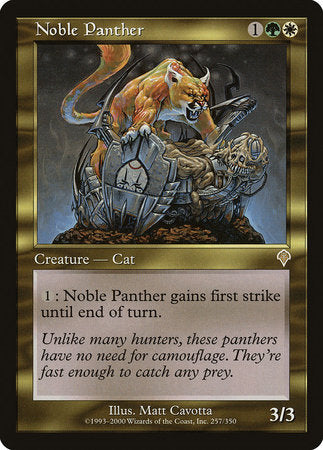 Noble Panther [Invasion] | Jomio and Rueliete's Cards and Comics