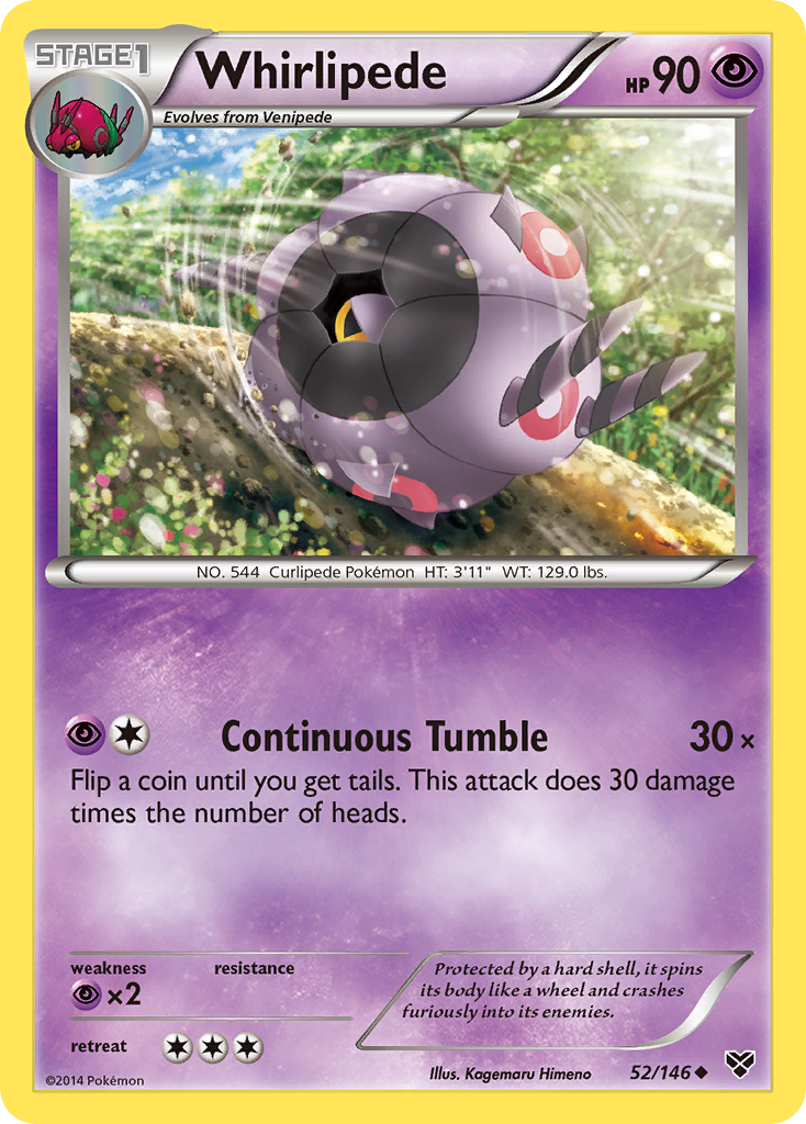 Whirlipede (52/146) [XY: Base Set] | Jomio and Rueliete's Cards and Comics