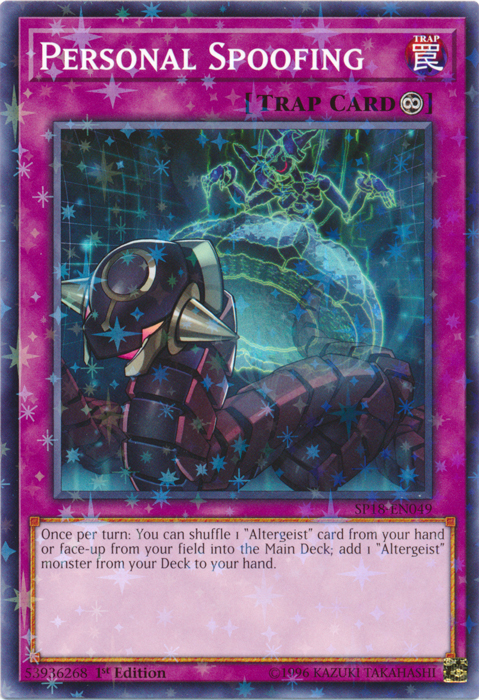 Personal Spoofing (Starfoil) [SP18-EN049] Starfoil Rare | Jomio and Rueliete's Cards and Comics