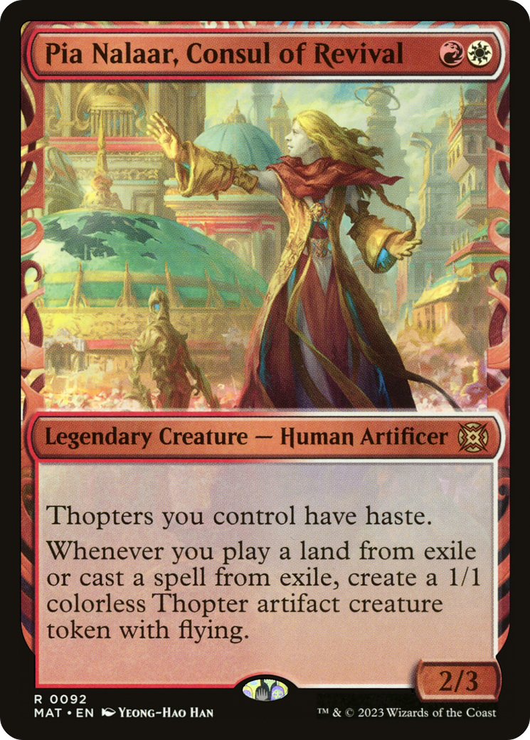 Pia Nalaar, Consul of Revival (Showcase) [March of the Machine: The Aftermath] | Jomio and Rueliete's Cards and Comics