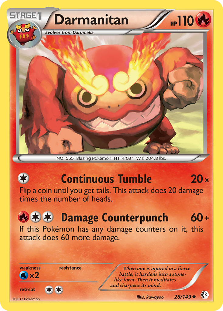 Darmanitan (28/149) [Black & White: Boundaries Crossed] | Jomio and Rueliete's Cards and Comics