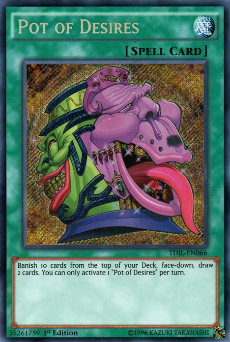 Pot of Desires [TDIL-EN066] Secret Rare | Jomio and Rueliete's Cards and Comics