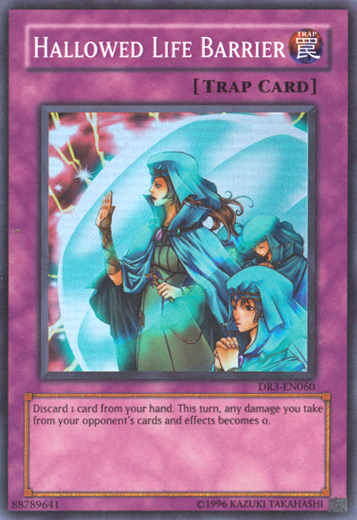 Hallowed Life Barrier [DR3-EN060] Super Rare | Jomio and Rueliete's Cards and Comics