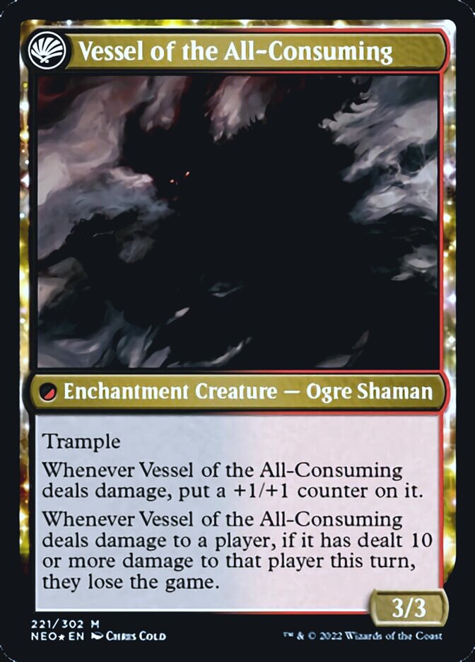 Hidetsugu Consumes All // Vessel of the All-Consuming [Kamigawa: Neon Dynasty Prerelease Promos] | Jomio and Rueliete's Cards and Comics