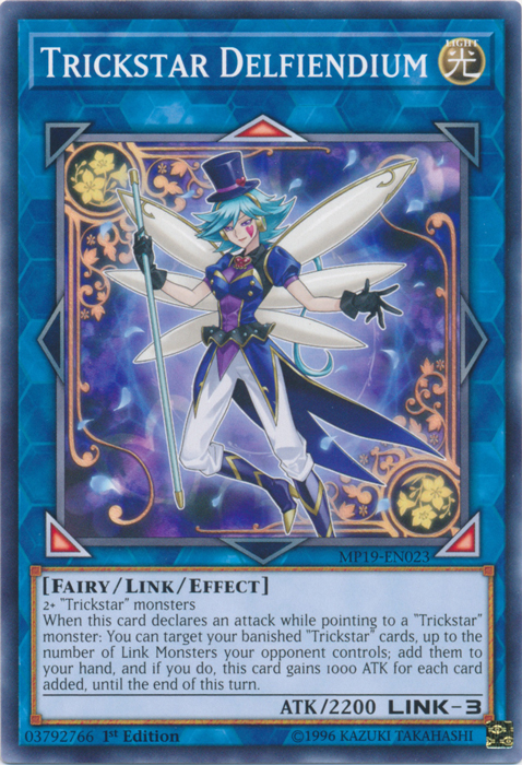 Trickstar Delfiendium [MP19-EN023] Common | Jomio and Rueliete's Cards and Comics