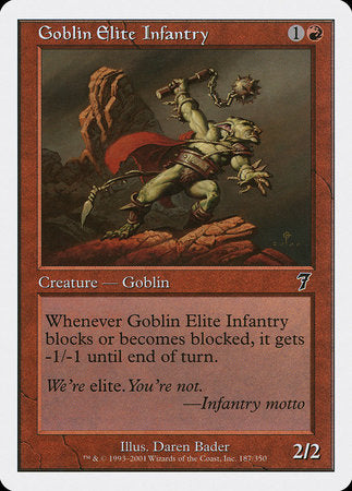 Goblin Elite Infantry [Seventh Edition] | Jomio and Rueliete's Cards and Comics