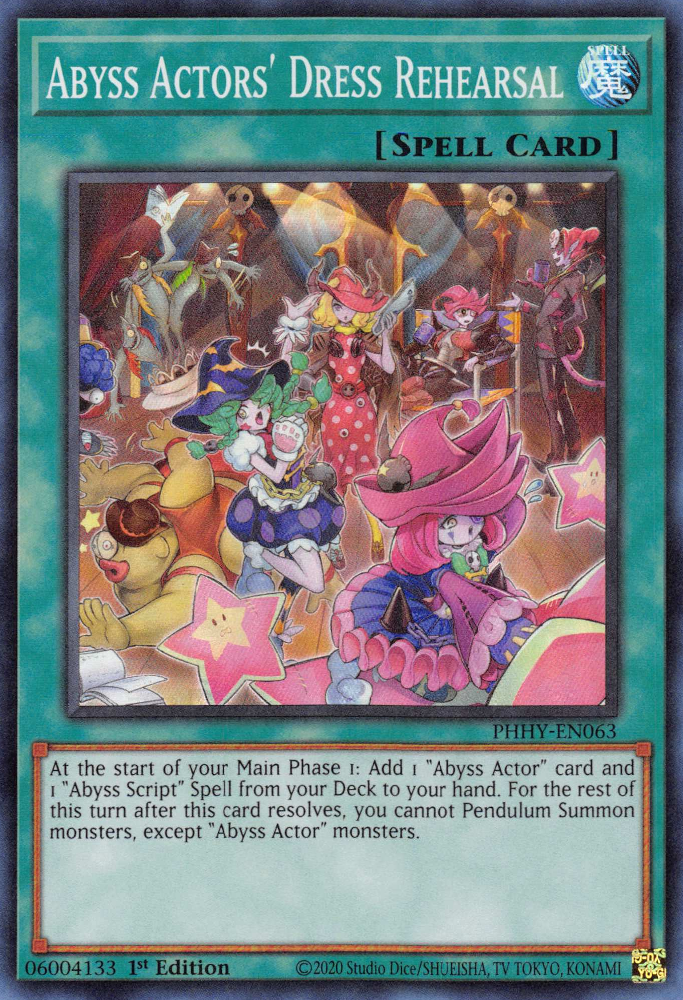 Abyss Actors' Dress Rehearsal [PHHY-EN063] Super Rare | Jomio and Rueliete's Cards and Comics