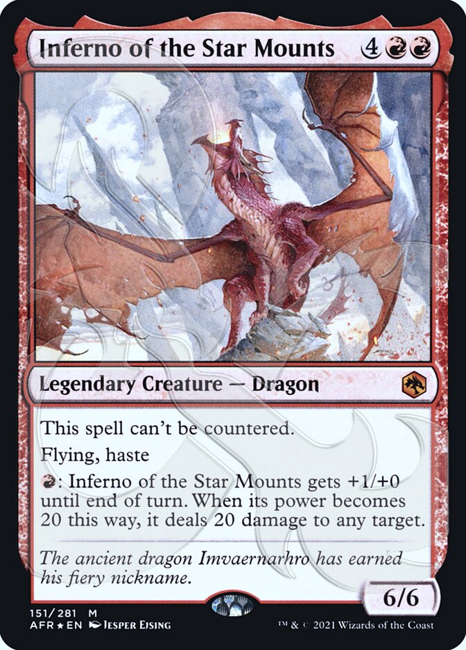 Inferno of the Star Mounts (Ampersand Promo) [Dungeons & Dragons: Adventures in the Forgotten Realms Promos] | Jomio and Rueliete's Cards and Comics