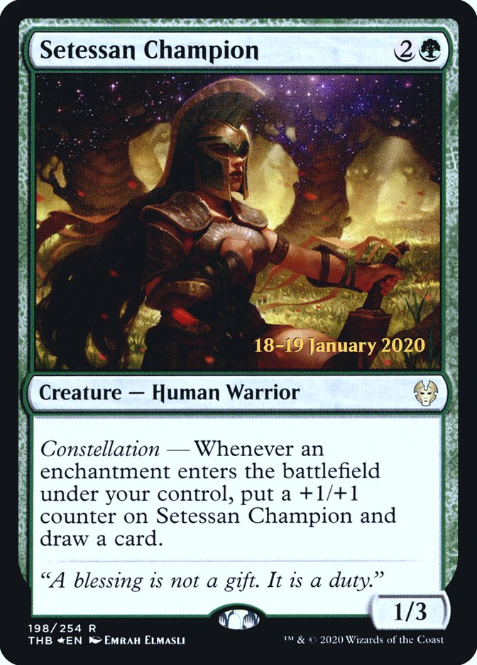 Setessan Champion [Theros Beyond Death Prerelease Promos] | Jomio and Rueliete's Cards and Comics