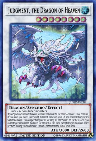 Judgment, the Dragon of Heaven [JUMP-EN089] Ultra Rare | Jomio and Rueliete's Cards and Comics